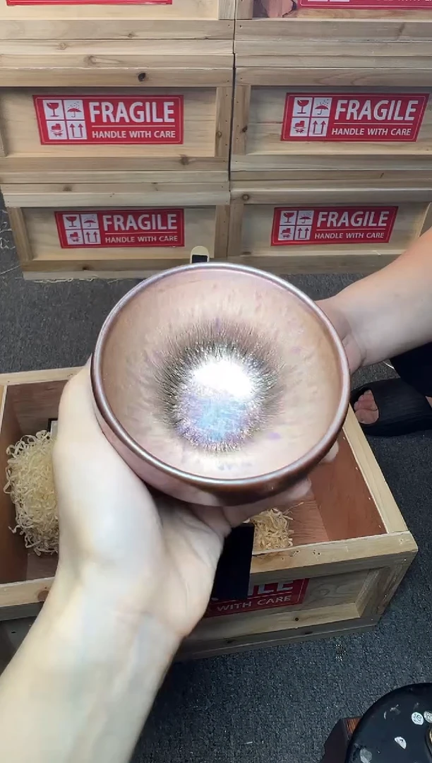 茶盏金丝万缕 建窑建盏主人杯