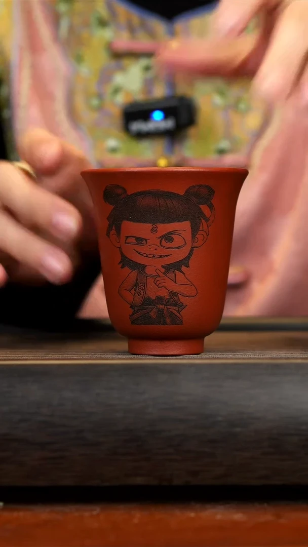 【闪购商品】紫砂茶壶朱泥哪吒杯