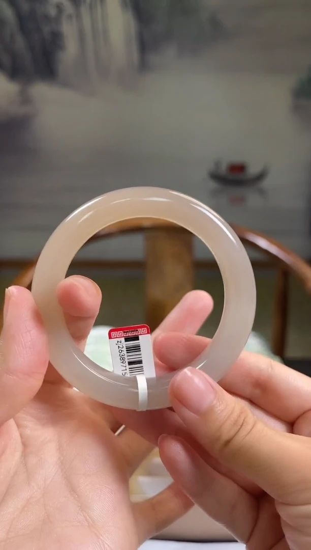 未镶嵌手镯和田玉56+圈口9715