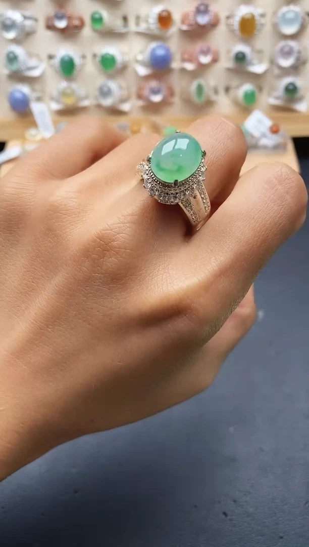 未镶嵌戒指翡翠缅甸天然A货翡翠1 10-10