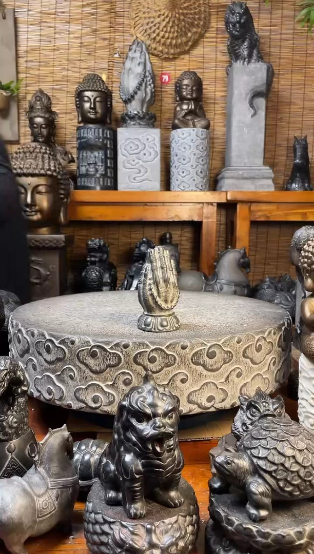 石材小佛手  天然青石雕刻