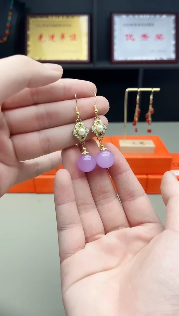 未镶嵌耳钉玛瑙/玉髓312