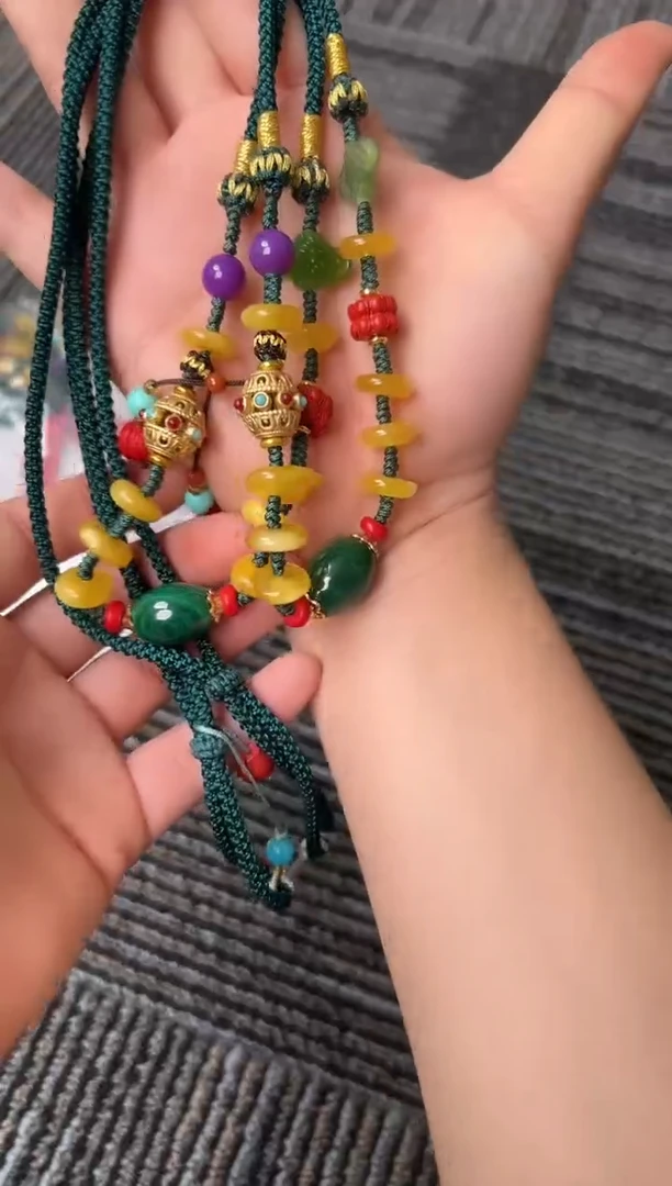 未镶嵌蜜蜡裸石蜜蜡项链多样性发一条