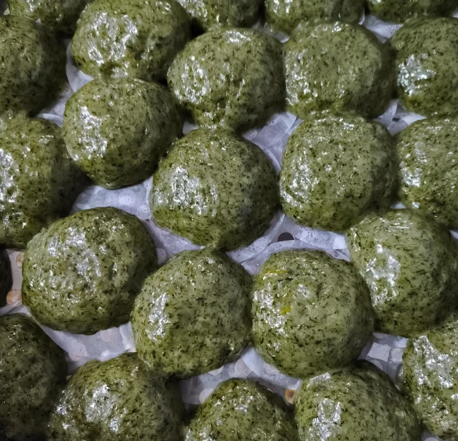 【村干林子】农家手工自制艾叶粑粑