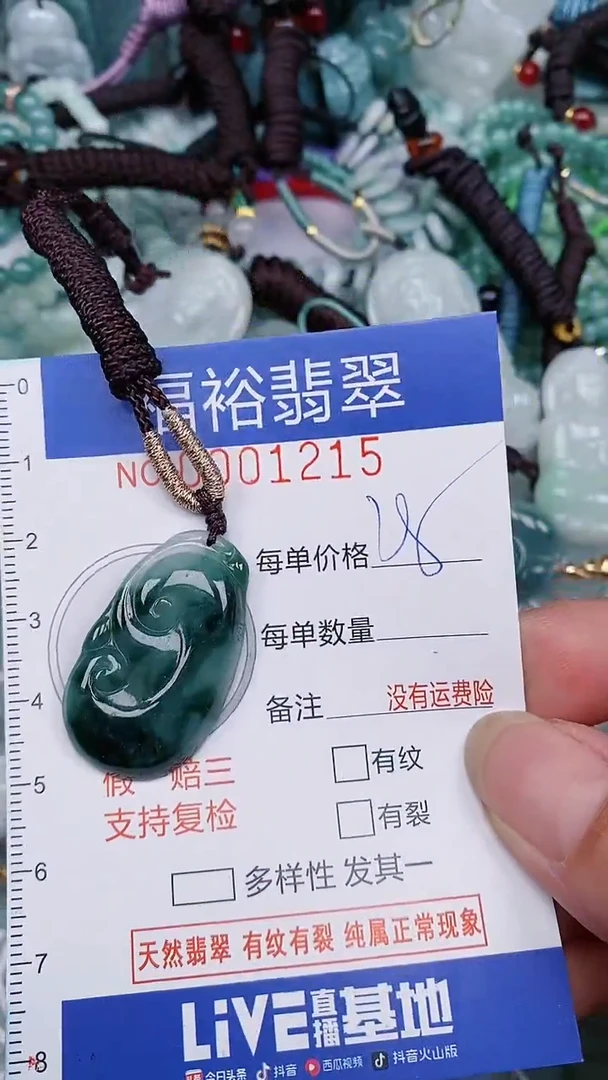 翡翠未镶嵌颈饰...0001215