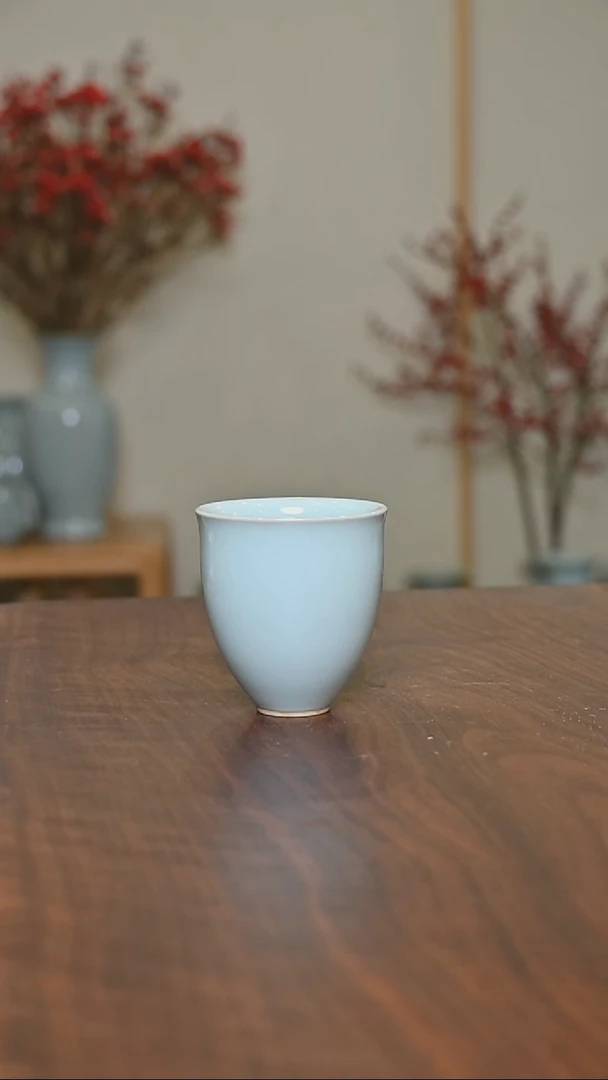 【闪购商品】其他手拉闻香杯 天青釉 桑麻款