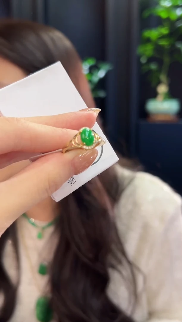 未镶嵌戒指翡翠张*辰 缅料A货/支持复检/一件