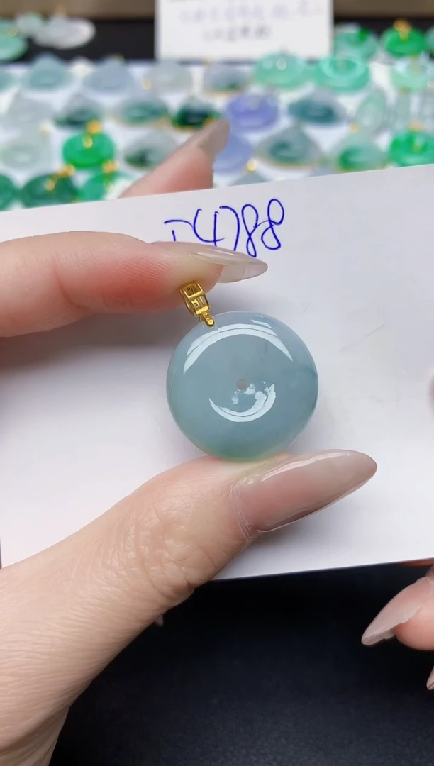 颈饰未镶嵌翡翠天然缅甸A货翡翠百元以上9元证书费自理