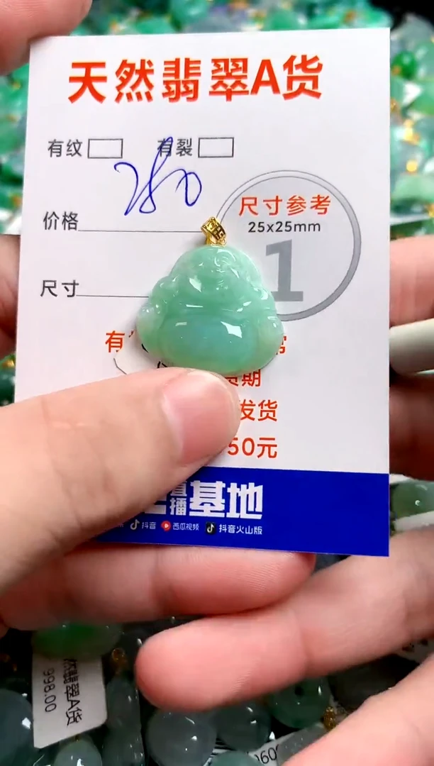 翡翠18K金镶嵌颈饰1050971899