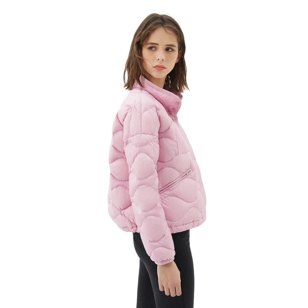 【金】反季秋休闲舒适短款轻羽绒服外套女Y21301143