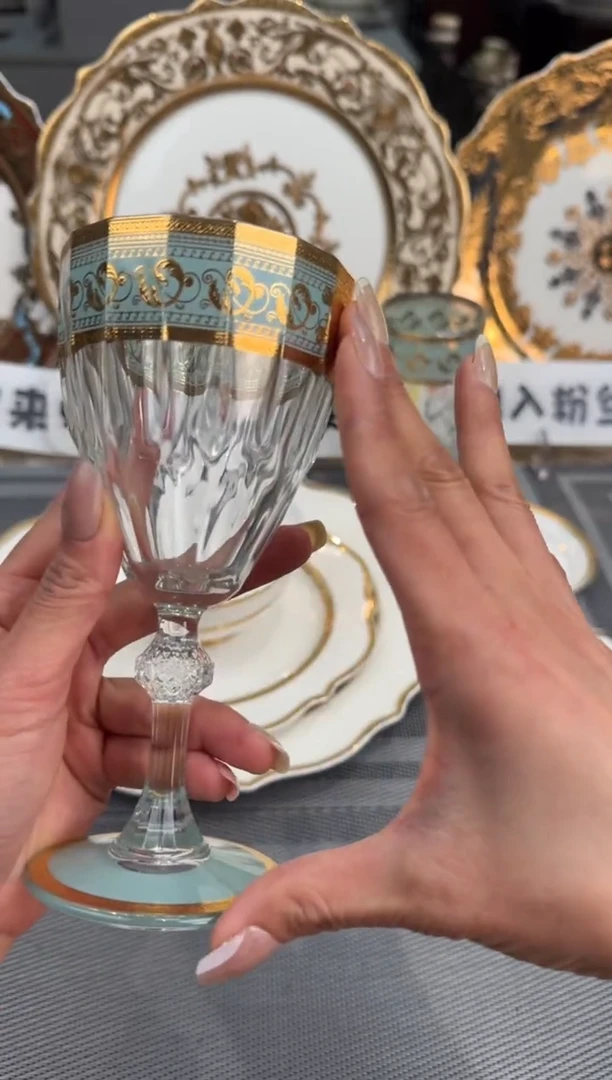 【闪购商品】瓷片红酒杯2个福利款微瑕
