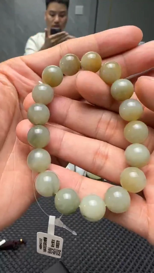 未镶嵌手串和田玉扬*若羌糖手串卡12