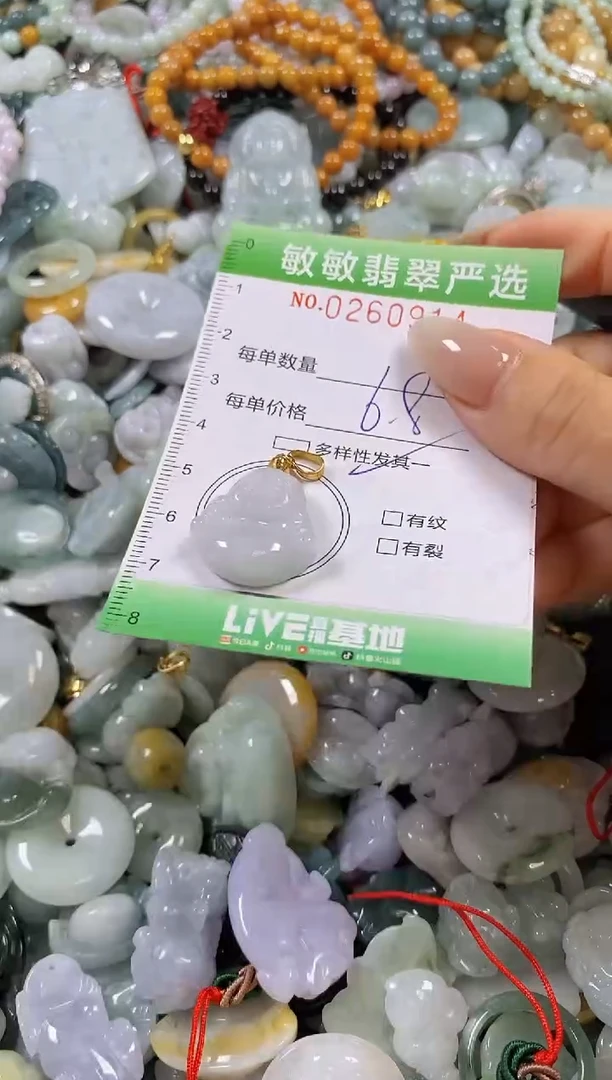 翡翠未镶嵌颈饰闪购0260914多样性发其一
