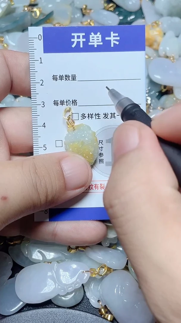 颈饰未镶嵌翡翠天然A货翡翠