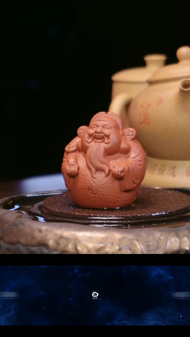 【闪购商品】紫砂茶壶朱泥茶宠-财神