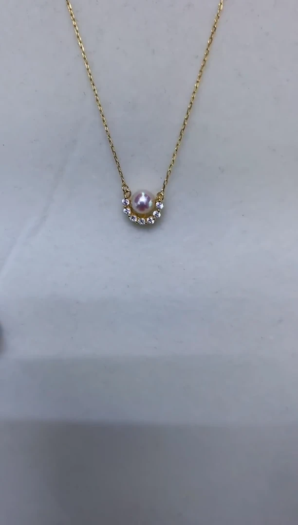 银S925镶嵌DA海水珍珠套链 X049