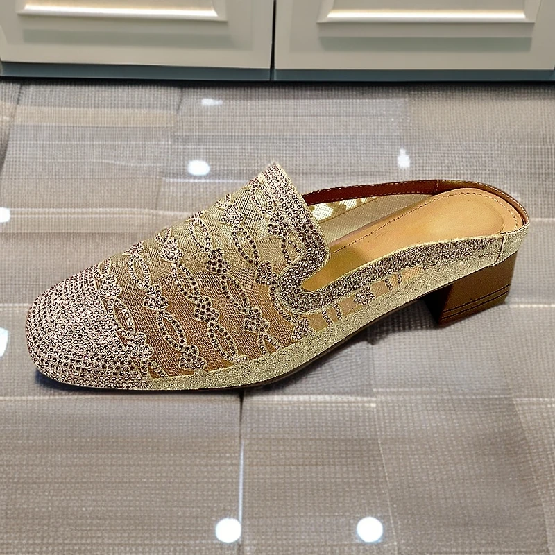 网纱syd66015舒适透气镂空时尚包头凉拖