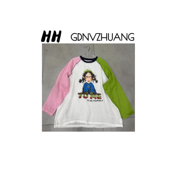 【红红甄选】04-2401原单欧时尚亚麻防晒休闲T桖