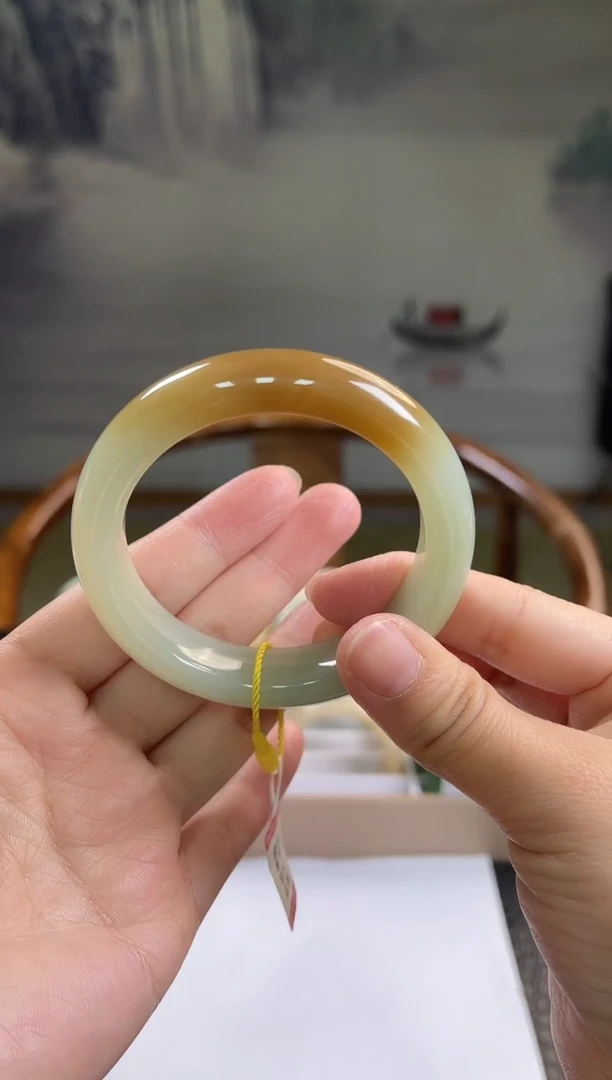 未镶嵌手镯和田玉54-55圈口8993