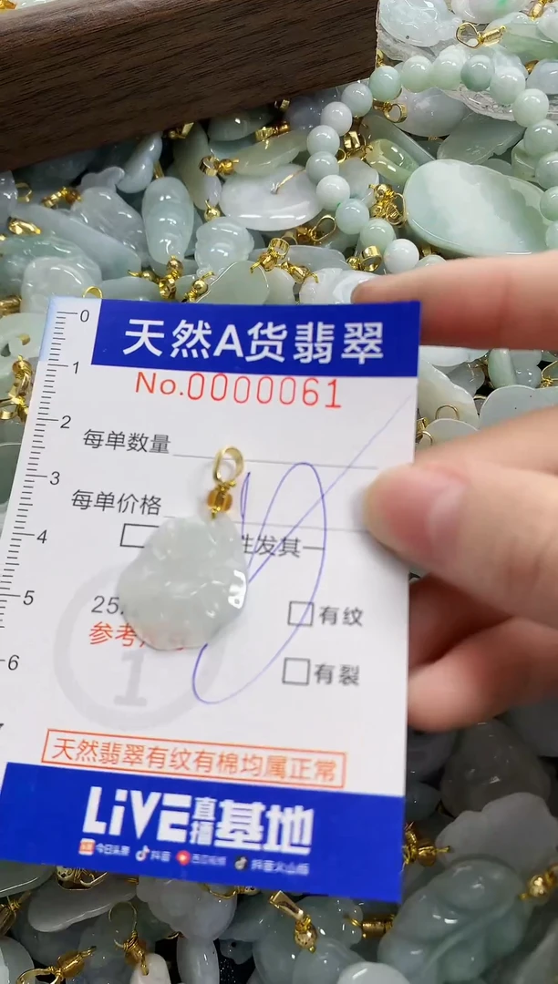 颈饰未镶嵌翡翠天然A货翡翠