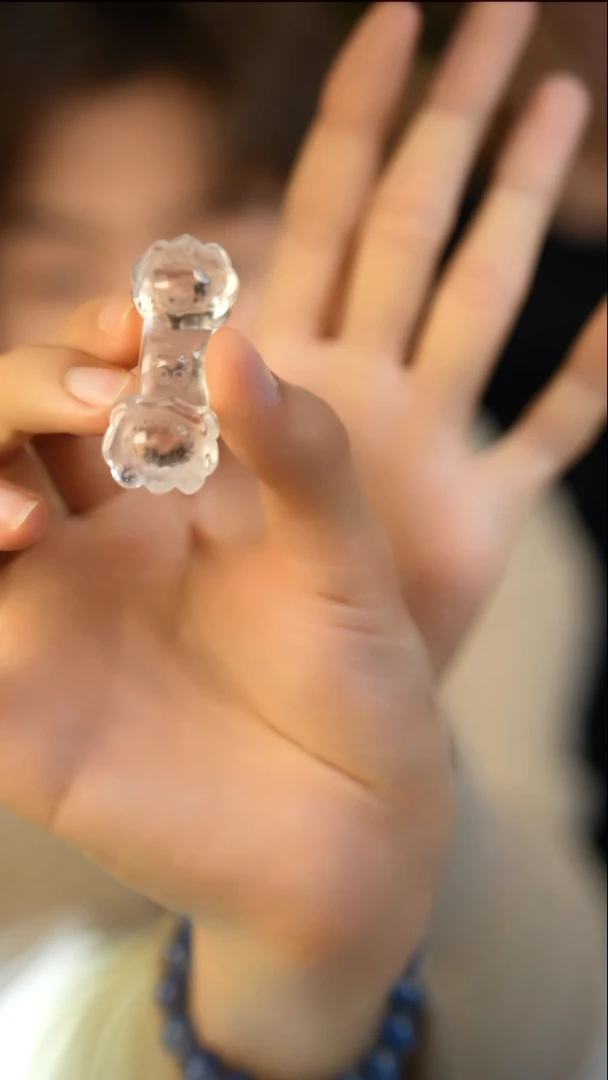 未镶嵌珠宝半成品水晶白水晶如意D704