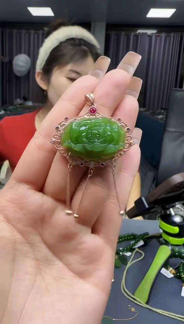 【闪购商品】和田玉挂件银S925镶嵌1