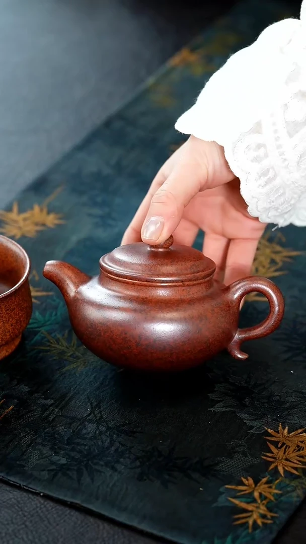 【闪购商品】紫砂茶壶46紫砂壶天星泥仿古送杯子