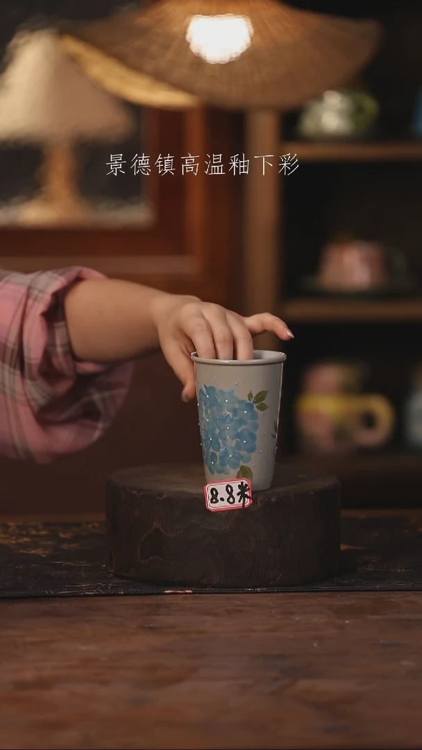 陶瓷景德镇高温釉下手绘陶瓷488