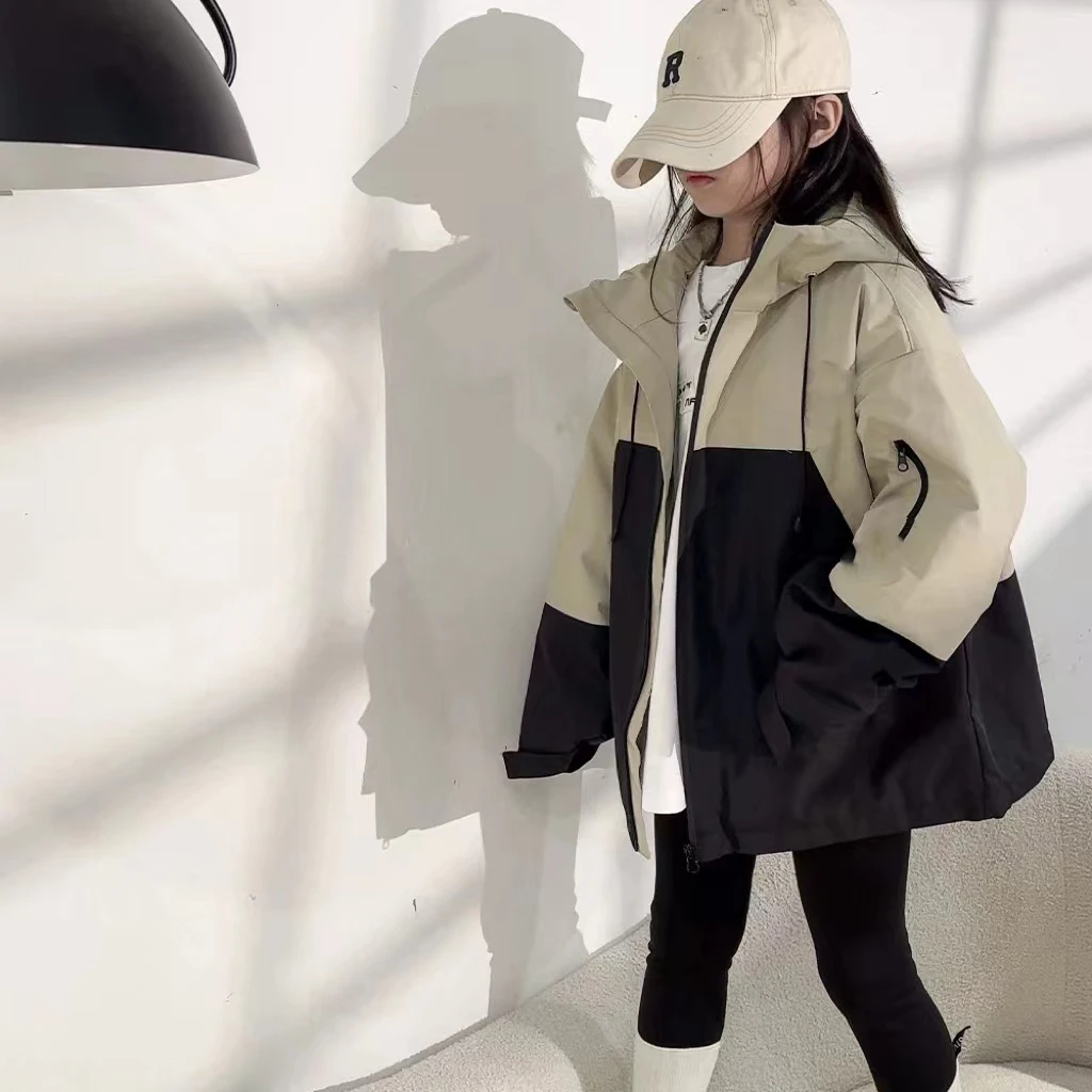 410126  优选韩版儿童舒适休闲秋季秋百搭连帽外套