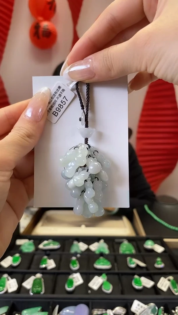 【闪购商品】翡翠挂件未镶嵌B9857 葫芦挂件 含运营费
