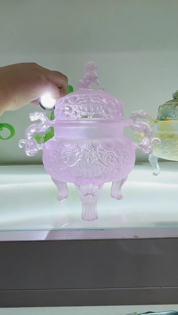手工艺品琉璃古法琉璃帝王炉