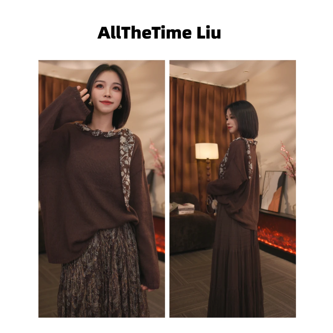 AllTheTime/【秋日私语】设计师气质显瘦温柔时尚毛针织衫MS25I1206