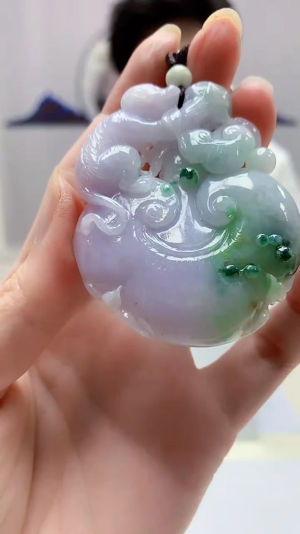 【闪购商品】定制翡翠未镶嵌4688zm-毛货挂件如意272