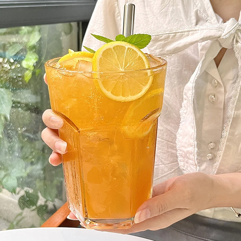 网红创意ins风餐厅大容量玻璃杯家用饮料杯水果茶杯莫吉托杯 C694