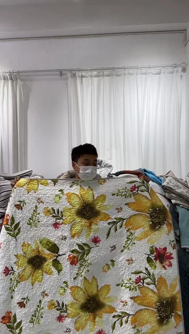 棉150*200纯棉床盖17号微瑕