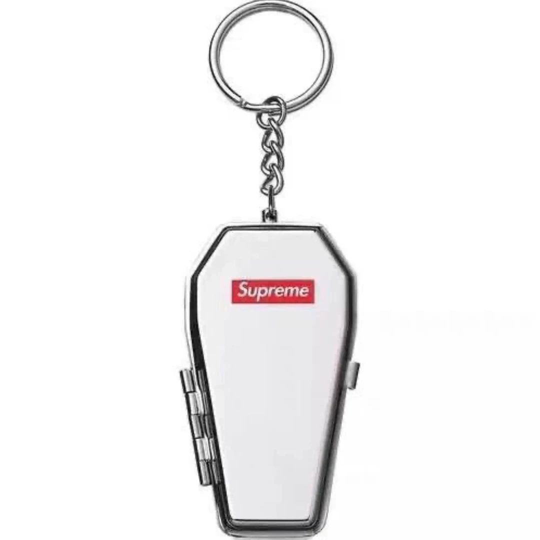 【梅】Supreme 棺材钥匙扣 便携 烟灰缸时尚创意金属