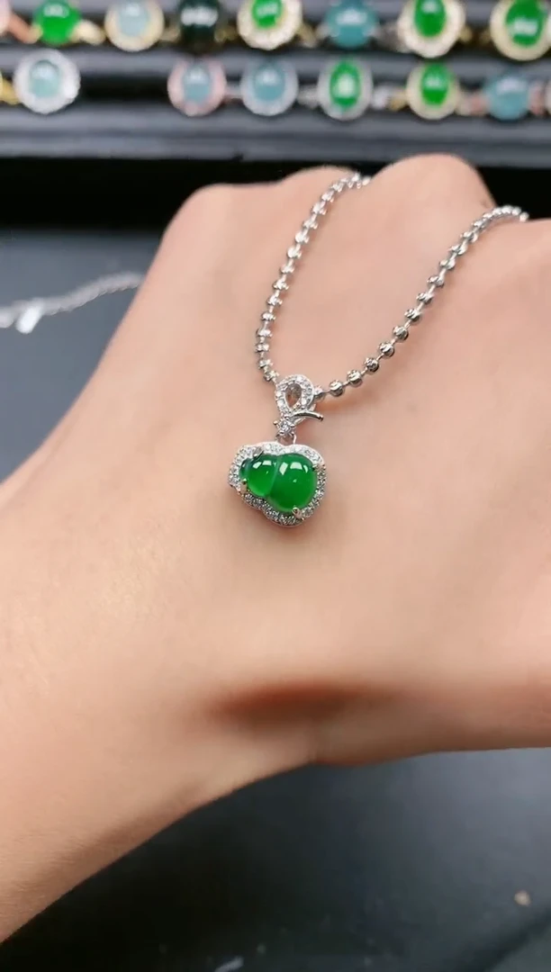 翡翠戒指银S925镶嵌11111111