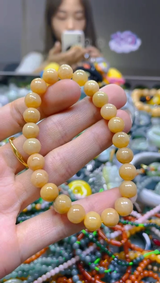 翡翠未镶嵌颈饰7MM/N/翡翠A货，一件也A是批发价
