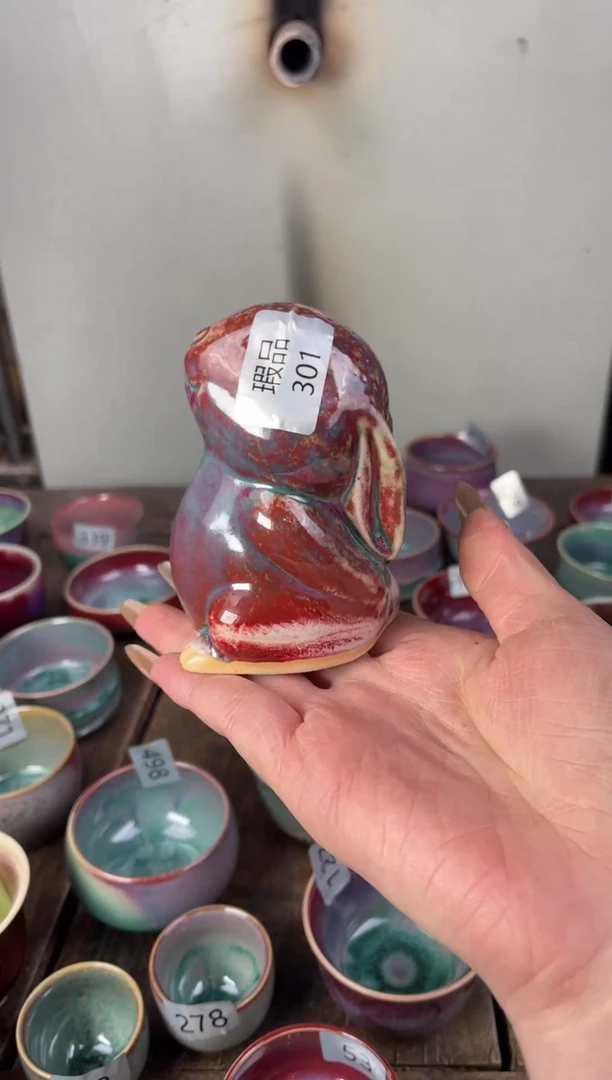 【闪购商品】摆件钧瓷手工茶器窑变