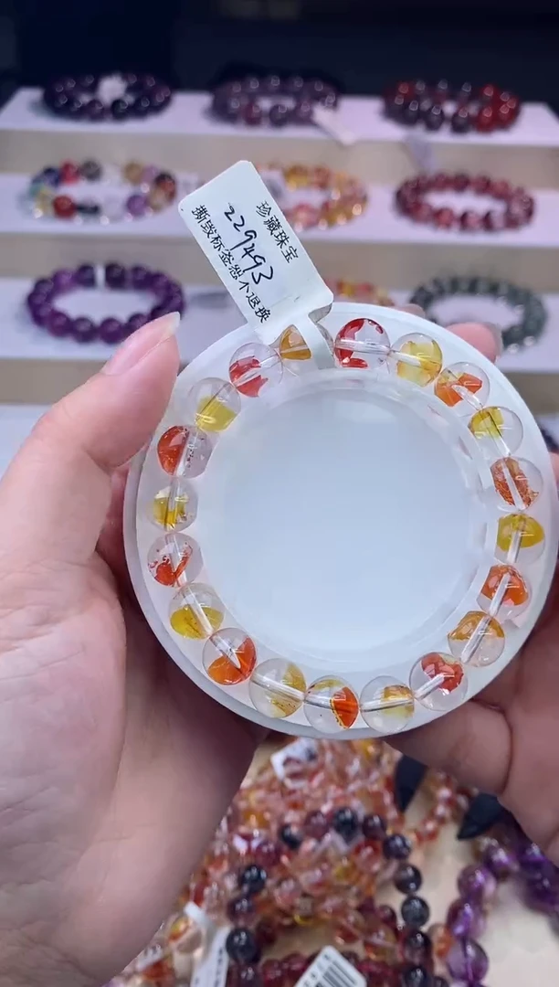 水晶手链未镶嵌锦鲤胶花9m+