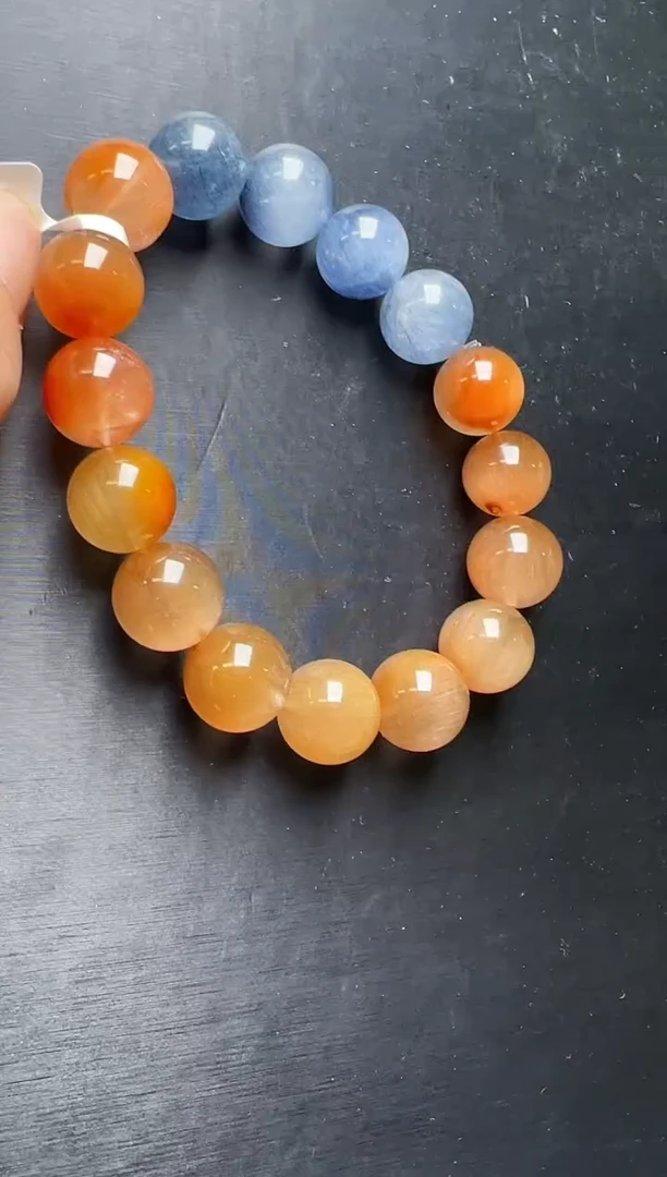 未镶嵌手串水晶彩兔毛手串13mm+ JP55190