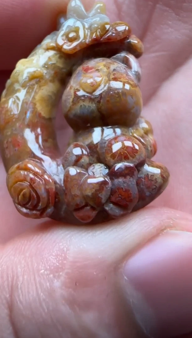 【闪购商品】硅化珊瑚（珊瑚玉）颈饰未镶嵌185