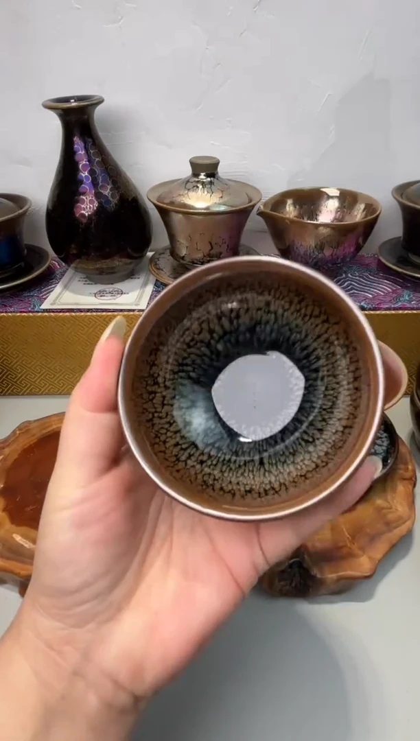 茶盏春申阁福利1只鹧鸪斑束口