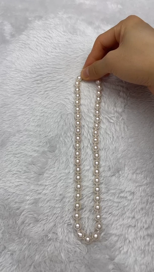 项链银S925镶嵌海水珍珠AK8-8.5mm