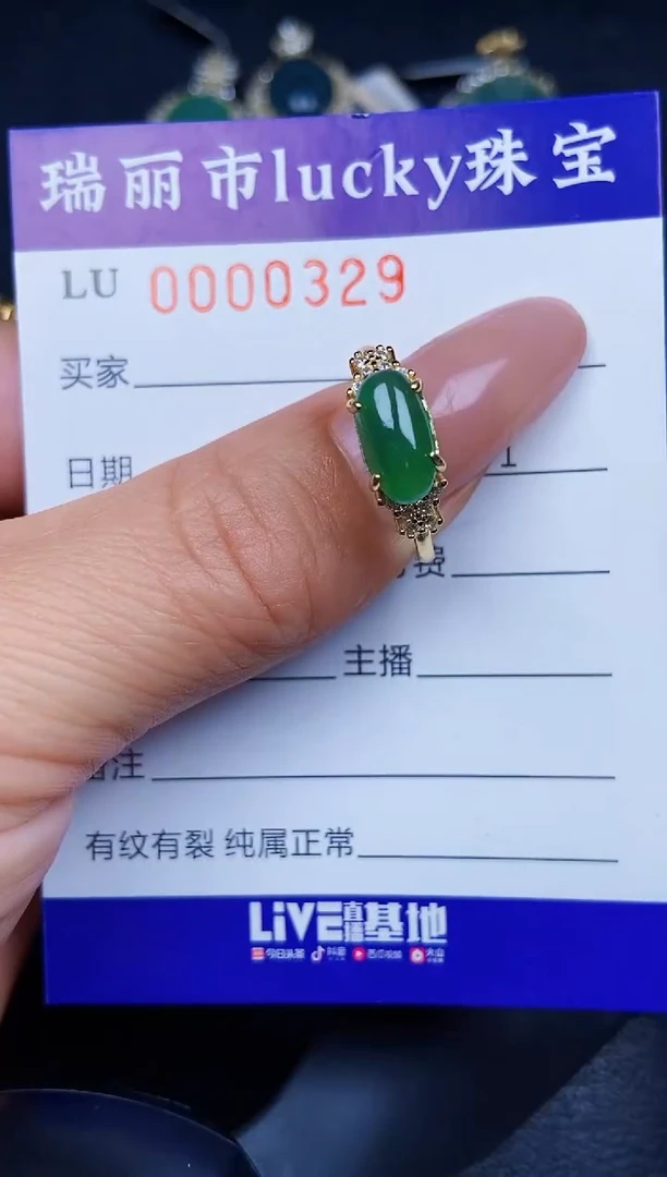 翡翠银S925镶嵌颈饰0329