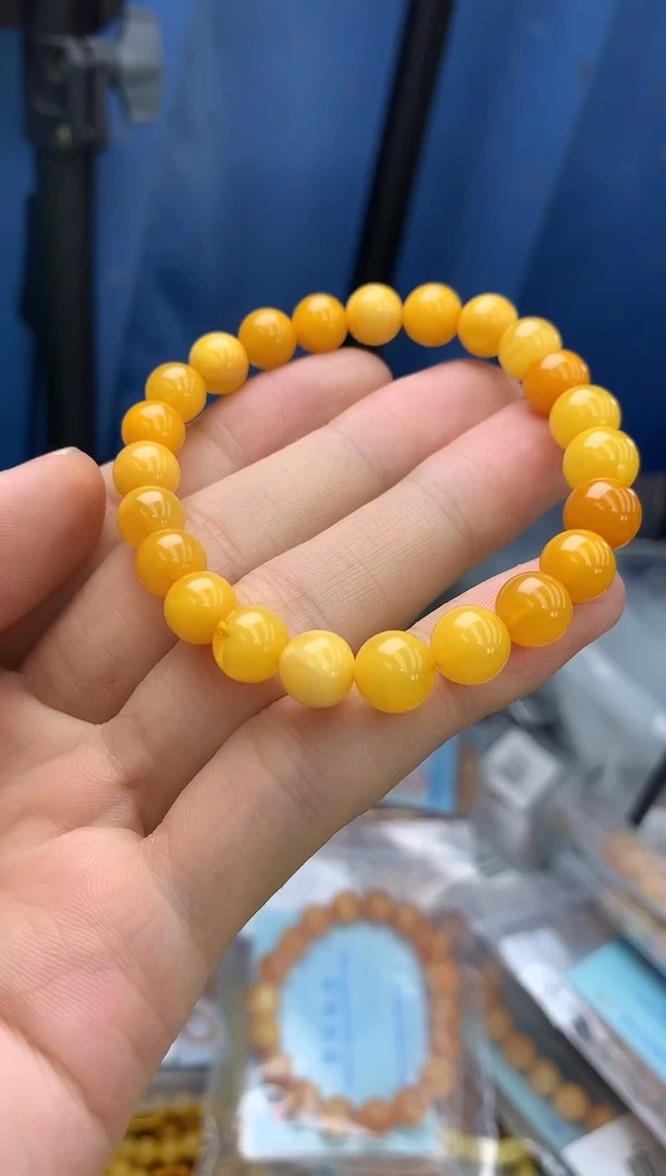 裸石蜜蜡未镶嵌手串