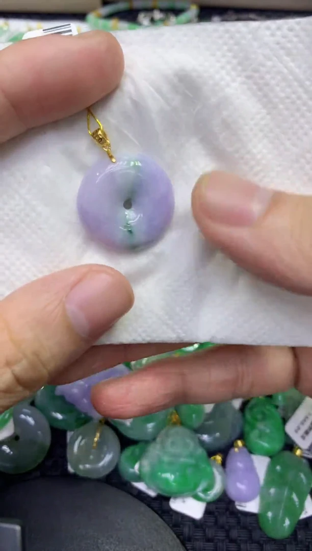 颈饰未镶嵌翡翠天然缅甸A货翡翠