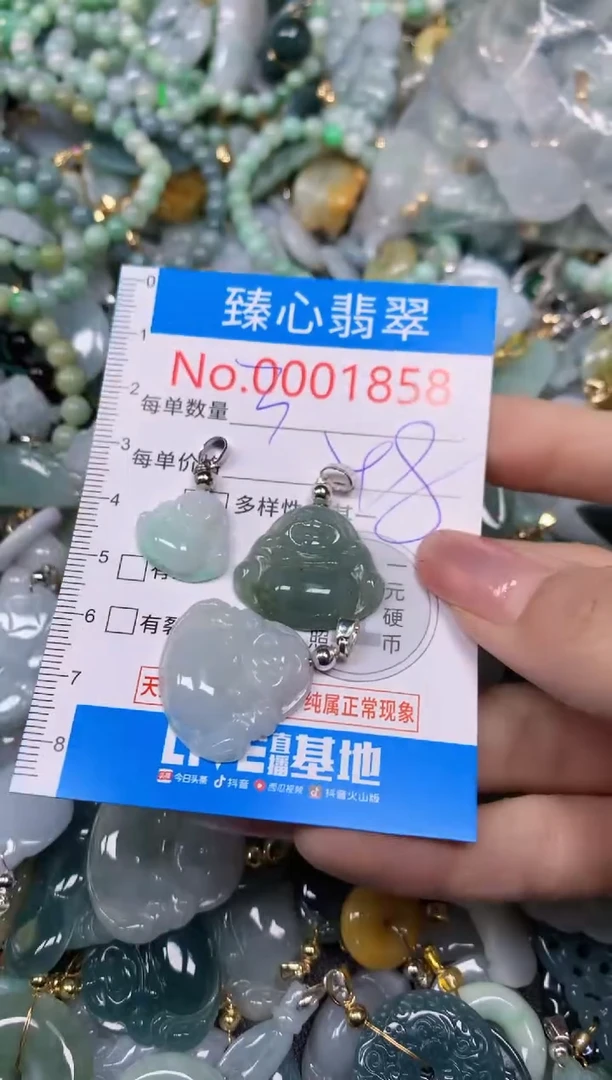 【闪购商品】翡翠颈饰未镶嵌含绳0001858