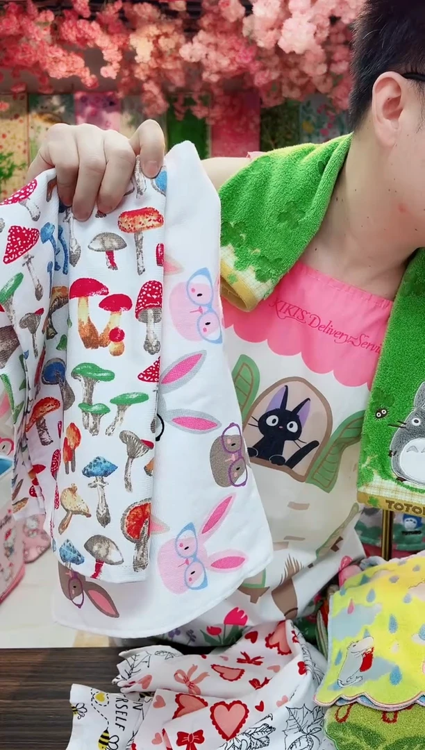 棉直播间链接纯棉毛巾2条