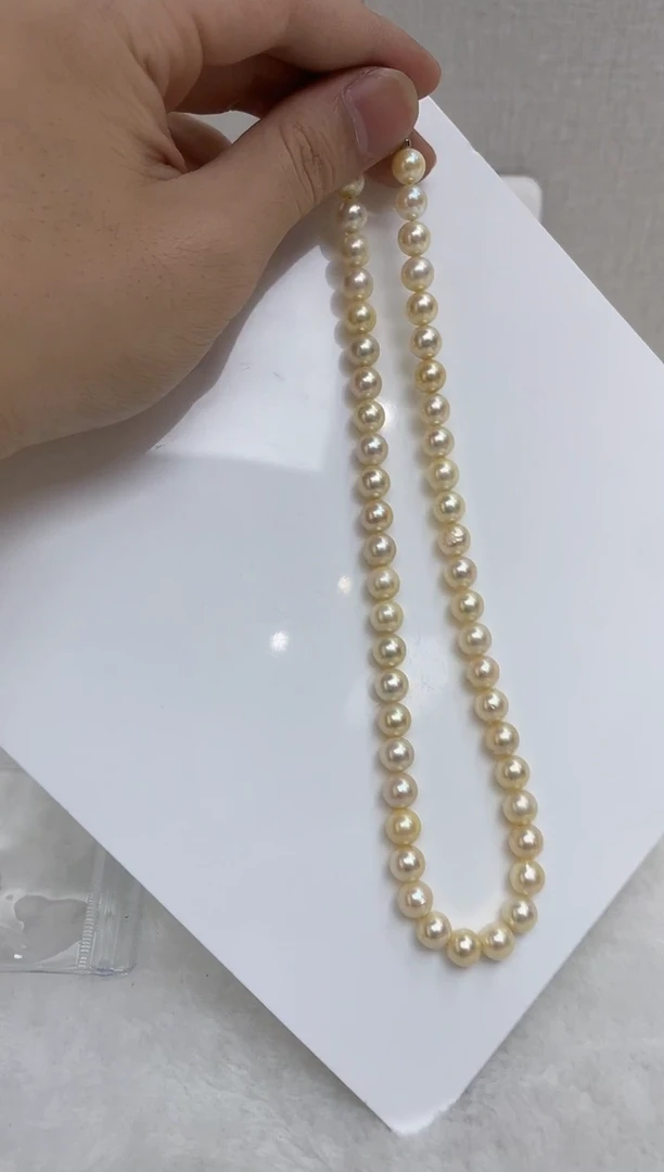 颈饰银S925镶嵌海水珍珠
